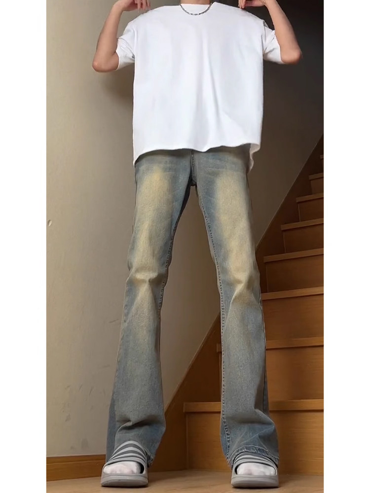 Celana Jeans Grey Cement Smoke - Men'S Fashion Grey Jeans ulasan dan harga
