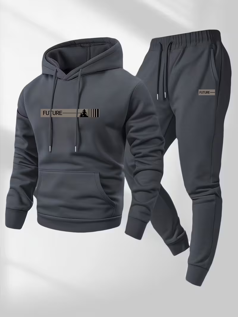 Set Hoodie dan Celana Thermal  - Men'S Fashion Hoodies ulasan dan harga