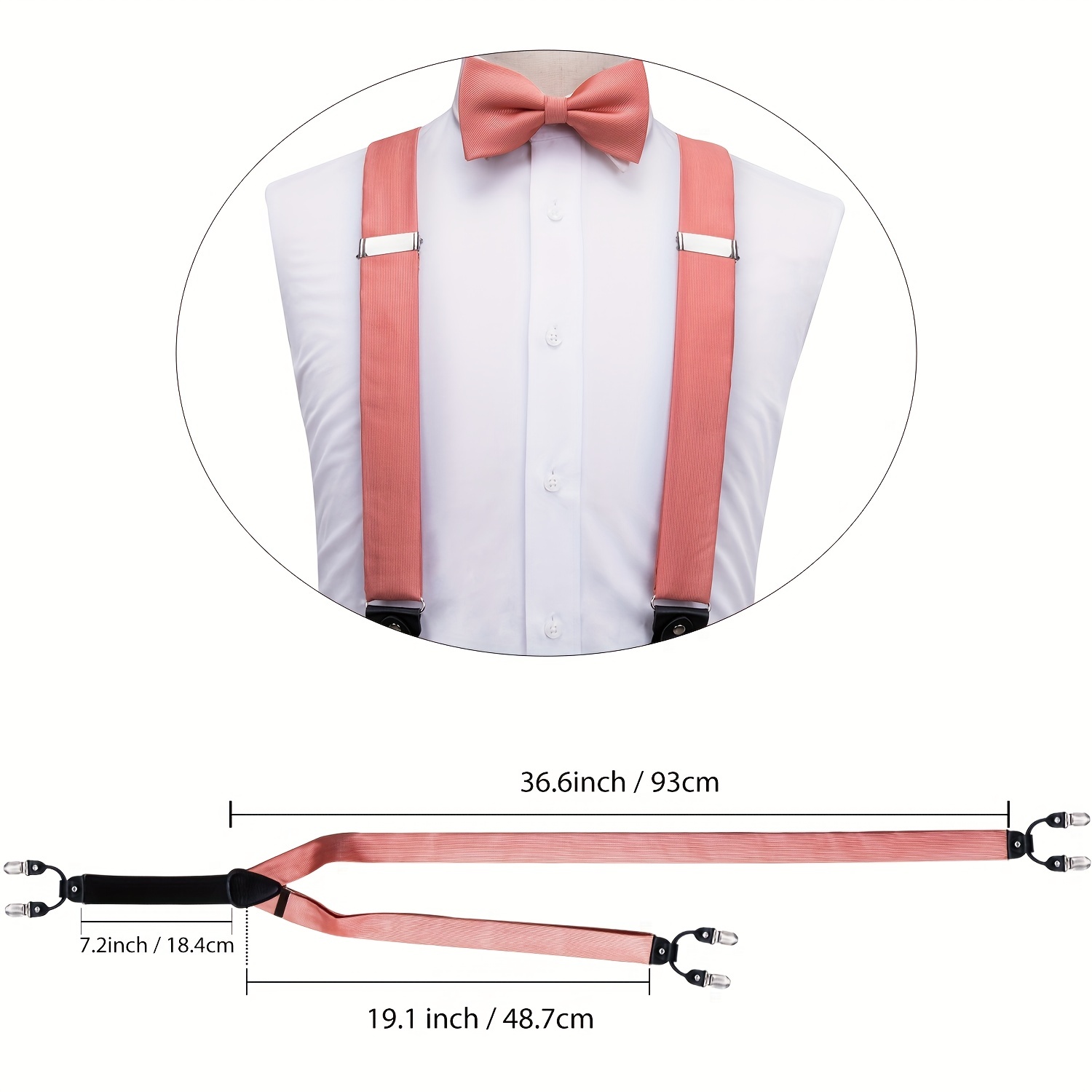 Hi-Tie sutra pria kawat gigi d - Suspenders Clip Men ulasan dan harga