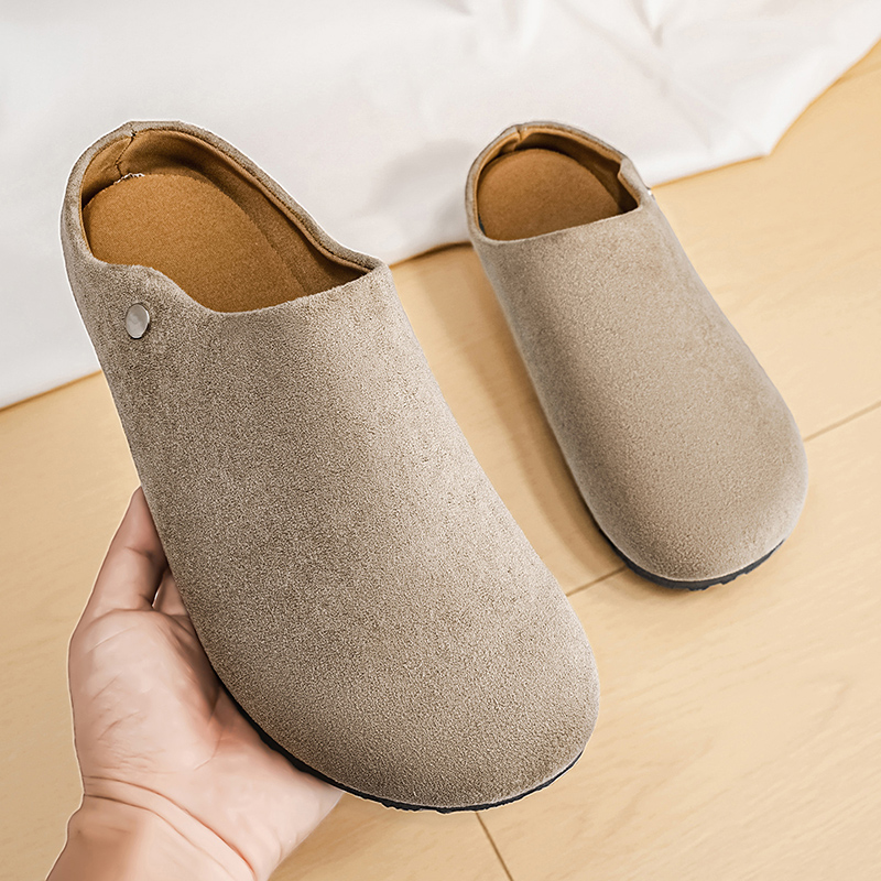 Sepatu Sandal Kulit Suede Pria - Mens Fashion Mullet ulasan dan harga