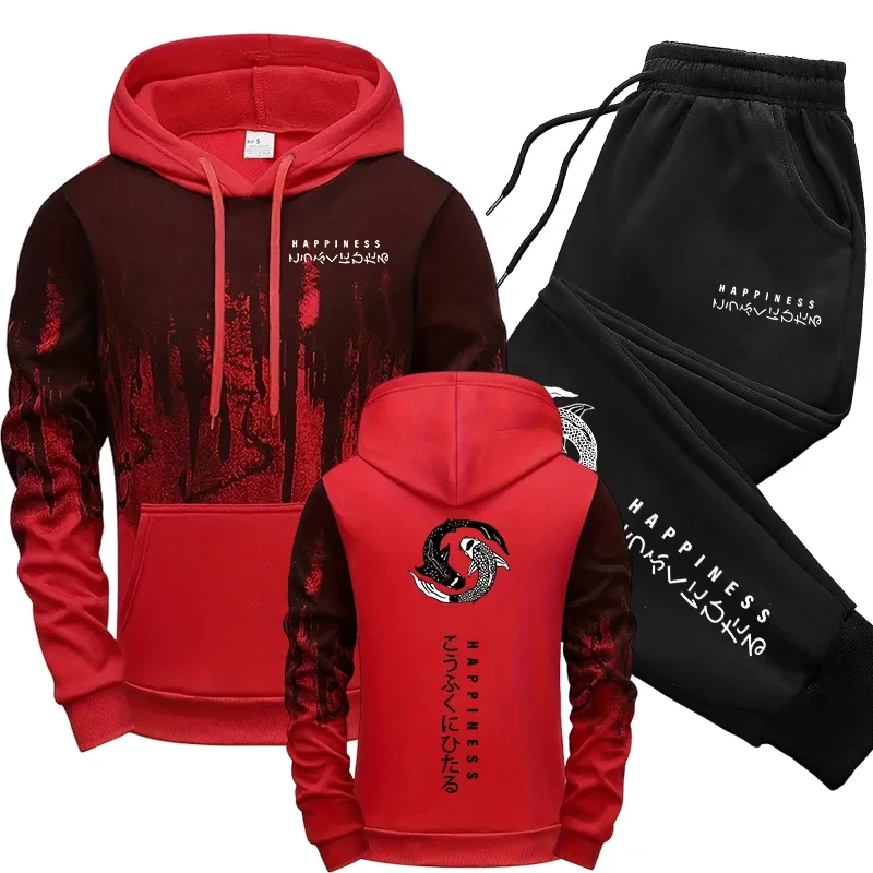 Setelan Olahraga Pria Gaya Jep - Men'S Fashion Hoodies ulasan dan harga