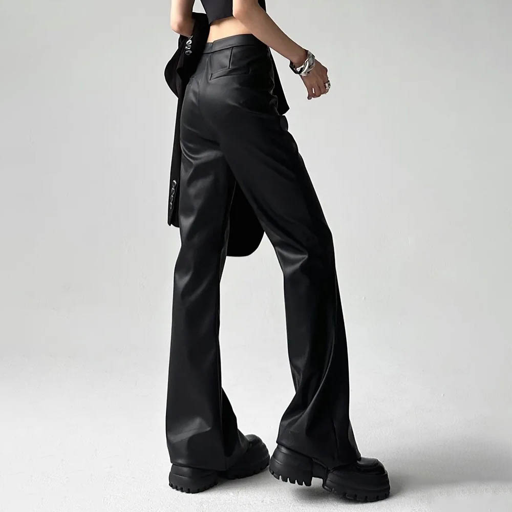 Celana Kulit PU Warna Solid Pr - Men'S Fashion Pants 2025 ulasan dan harga