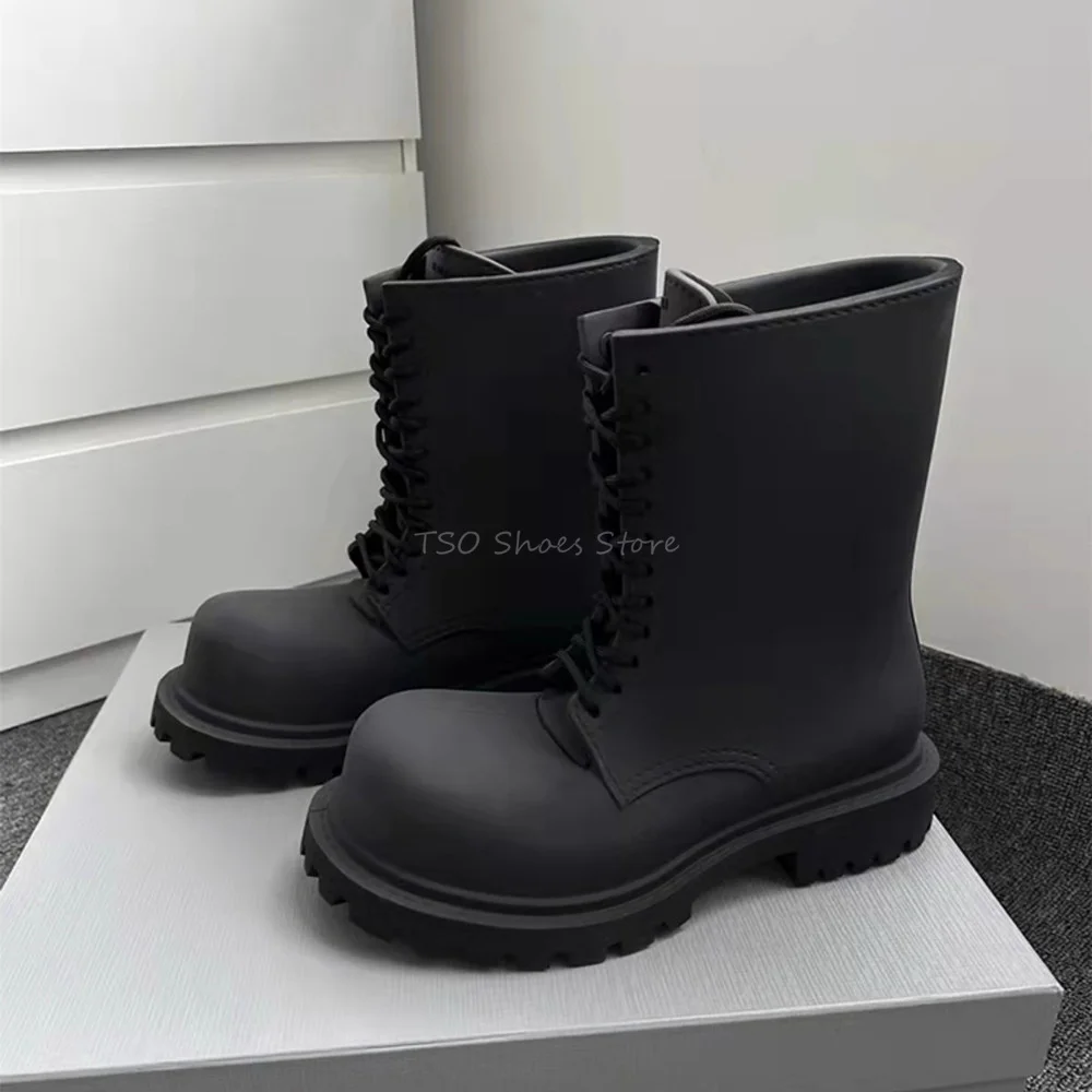 Sepatu bot hitam sol tebal unt - Chelsea Boots Men ulasan dan harga