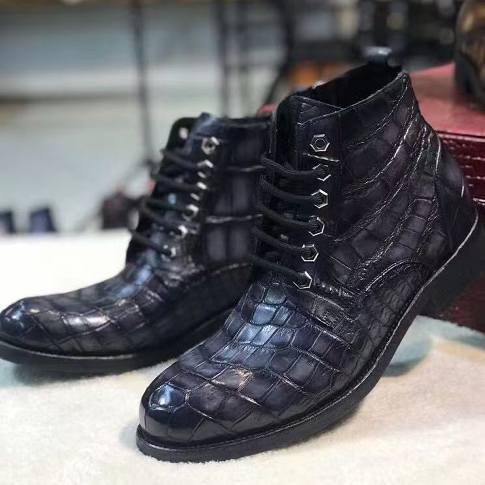 Sepatu Boots Pria Kulit Buaya  - Men'S Fashion For Wedding ulasan dan harga