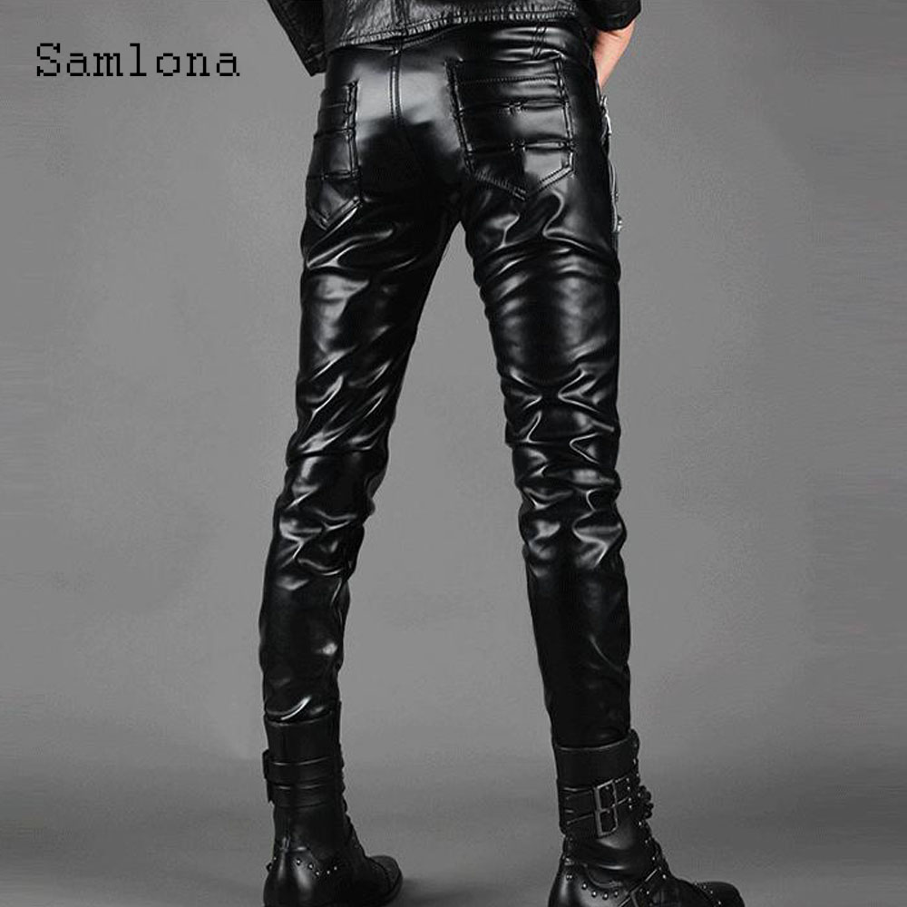 Celana Kulit Pu Grunge Seksi P - Men'S Fashion Pants 2025 ulasan dan harga