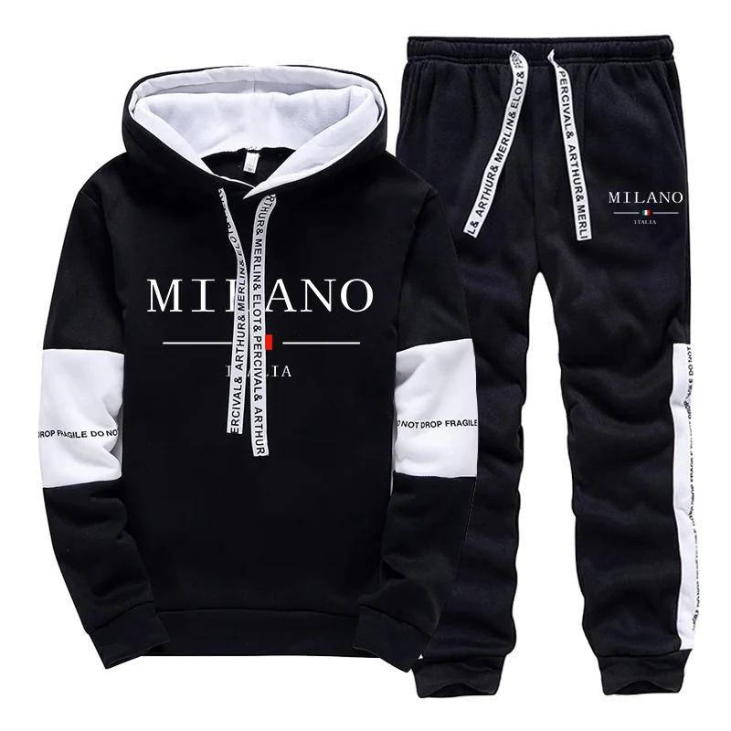 Set Pria/Hoodie/Celana Italia  - Men'S Fashion Hoodies ulasan dan harga