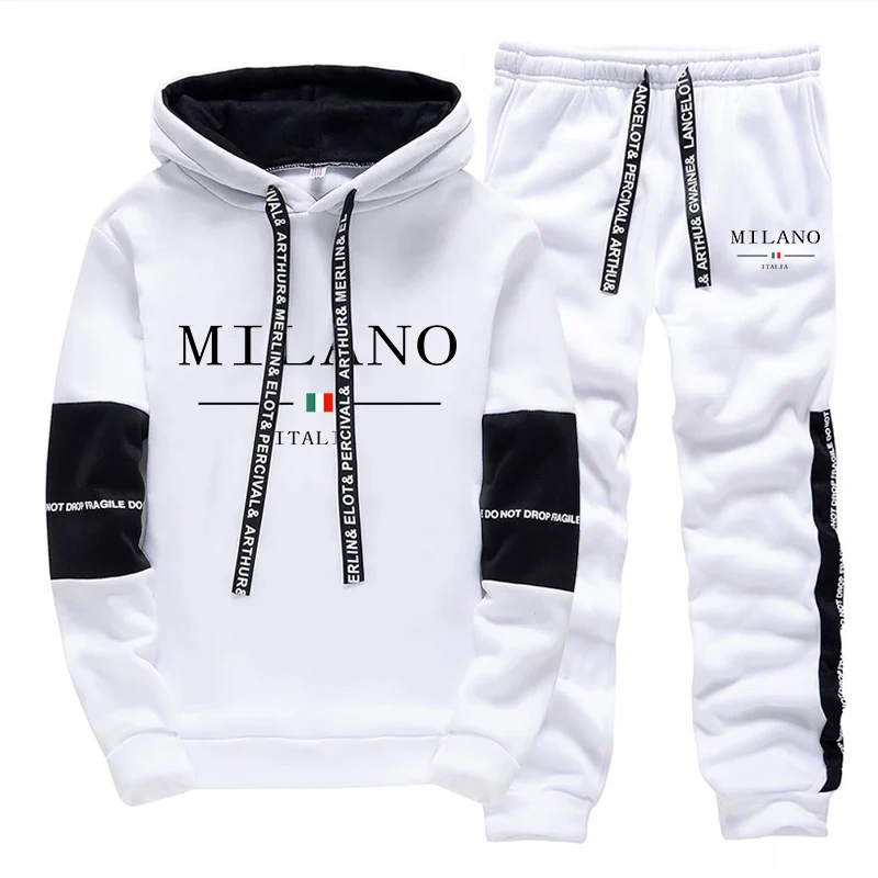 Set Pria/Hoodie/Celana Italia  - Men'S Fashion Hoodies ulasan dan harga