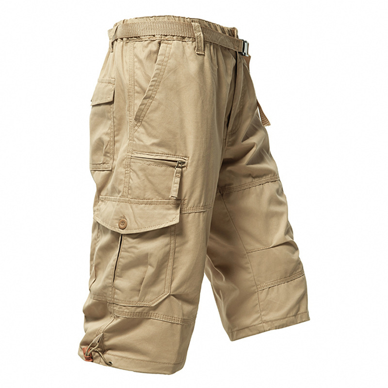 Celana Pendek Pria Katun 3/4 L - Mens Fashion Cargo Pants ulasan dan harga