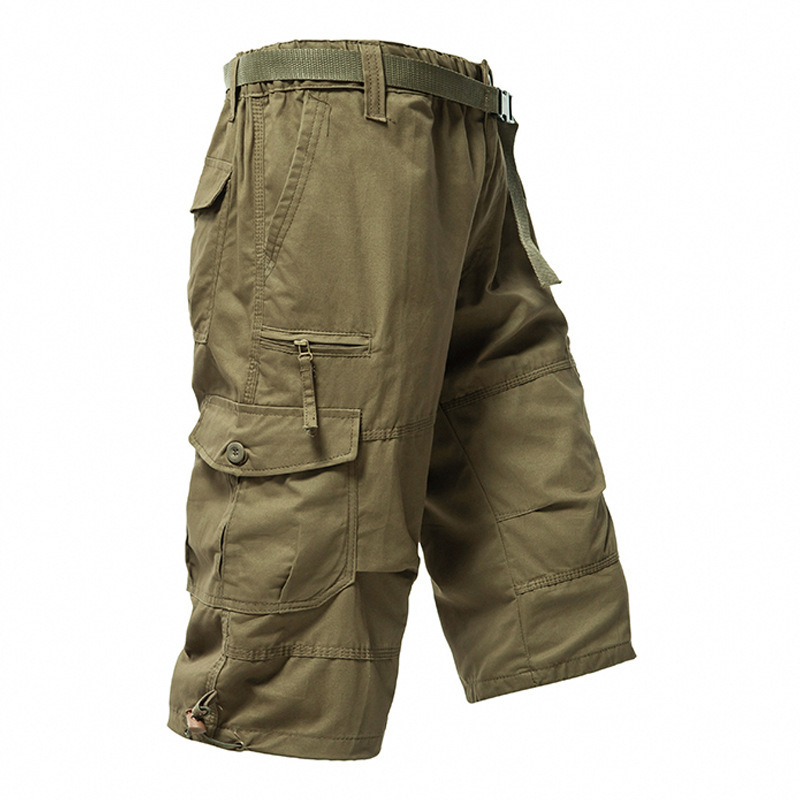 Celana Pendek Pria Katun 3/4 L - Mens Fashion Cargo Pants ulasan dan harga