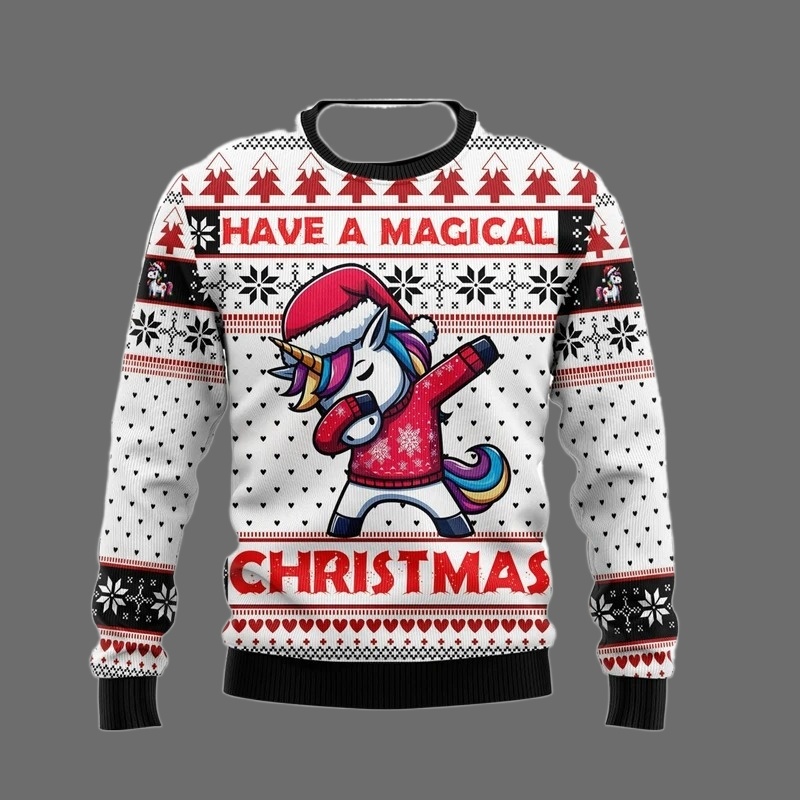 Sweater Natal Unik Motif Unico - Men'S Fashion Xmas Party ulasan dan harga