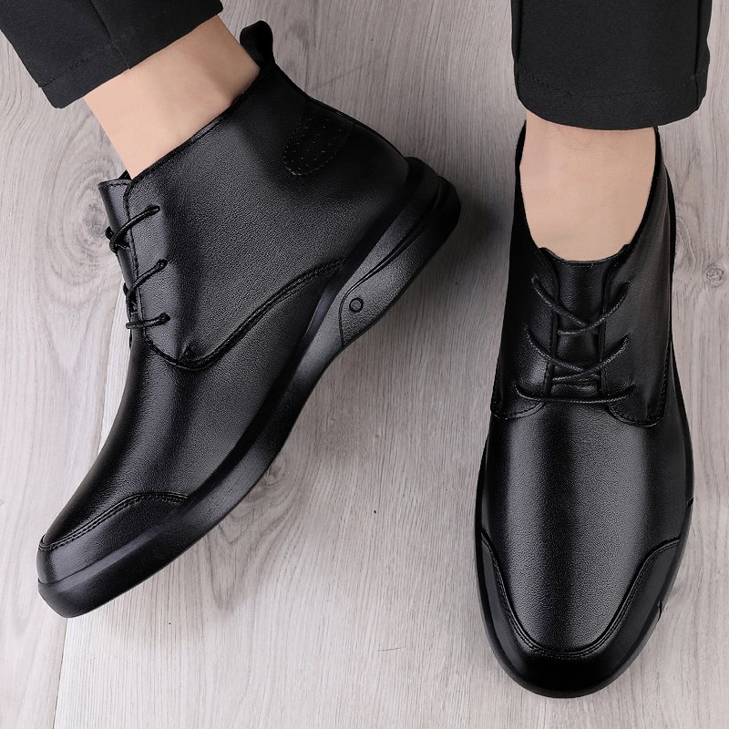 Sepatu Boots Pria Kulit Asli B - Mens Fashion Dress Shoes ulasan dan harga