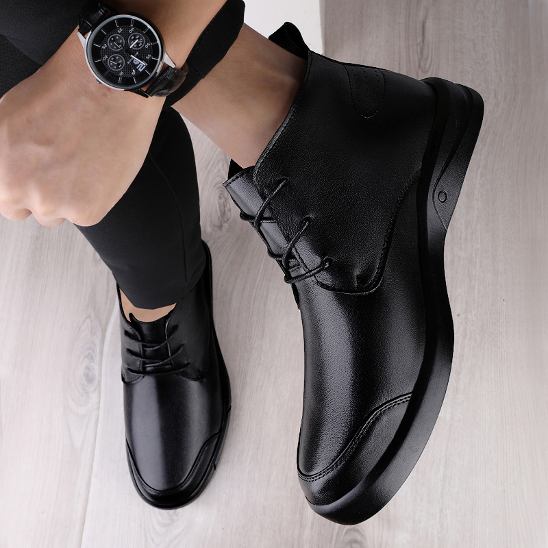 Sepatu Boots Pria Kulit Asli B - Mens Fashion Dress Shoes ulasan dan harga