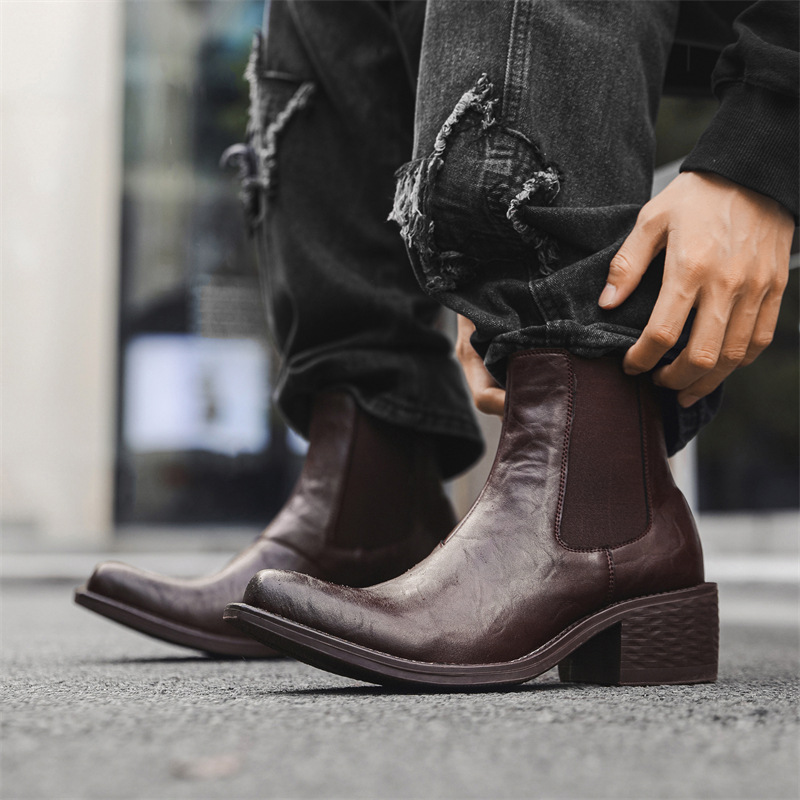 Sepatu bot chelsea tinggi mode - Chelsea Boots Men ulasan dan harga