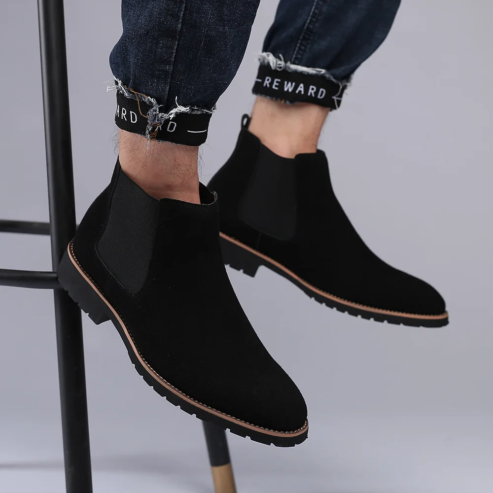 Sepatu Bot Pergelangan Kaki Pr - Chelsea Boots Men ulasan dan harga