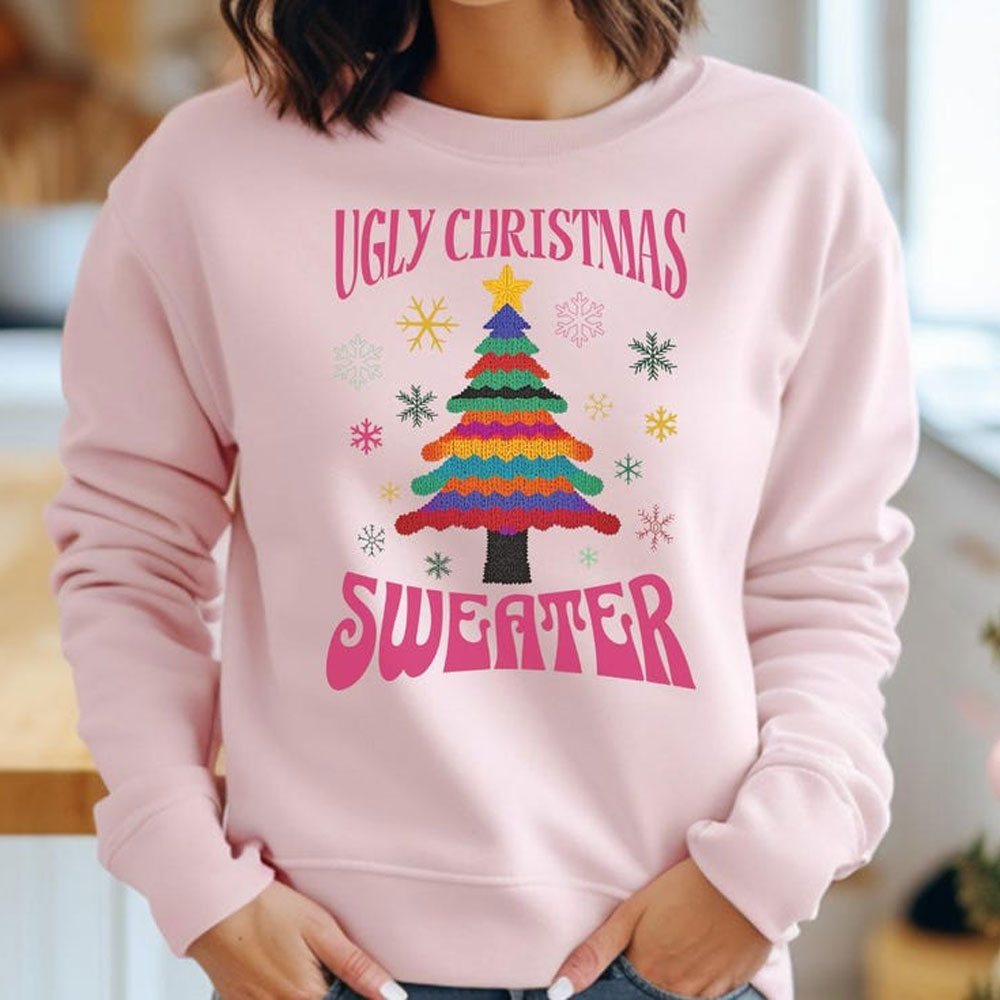 Sweater Natal Motif Pohon, Hoo - Men'S Fashion Xmas Party ulasan dan harga