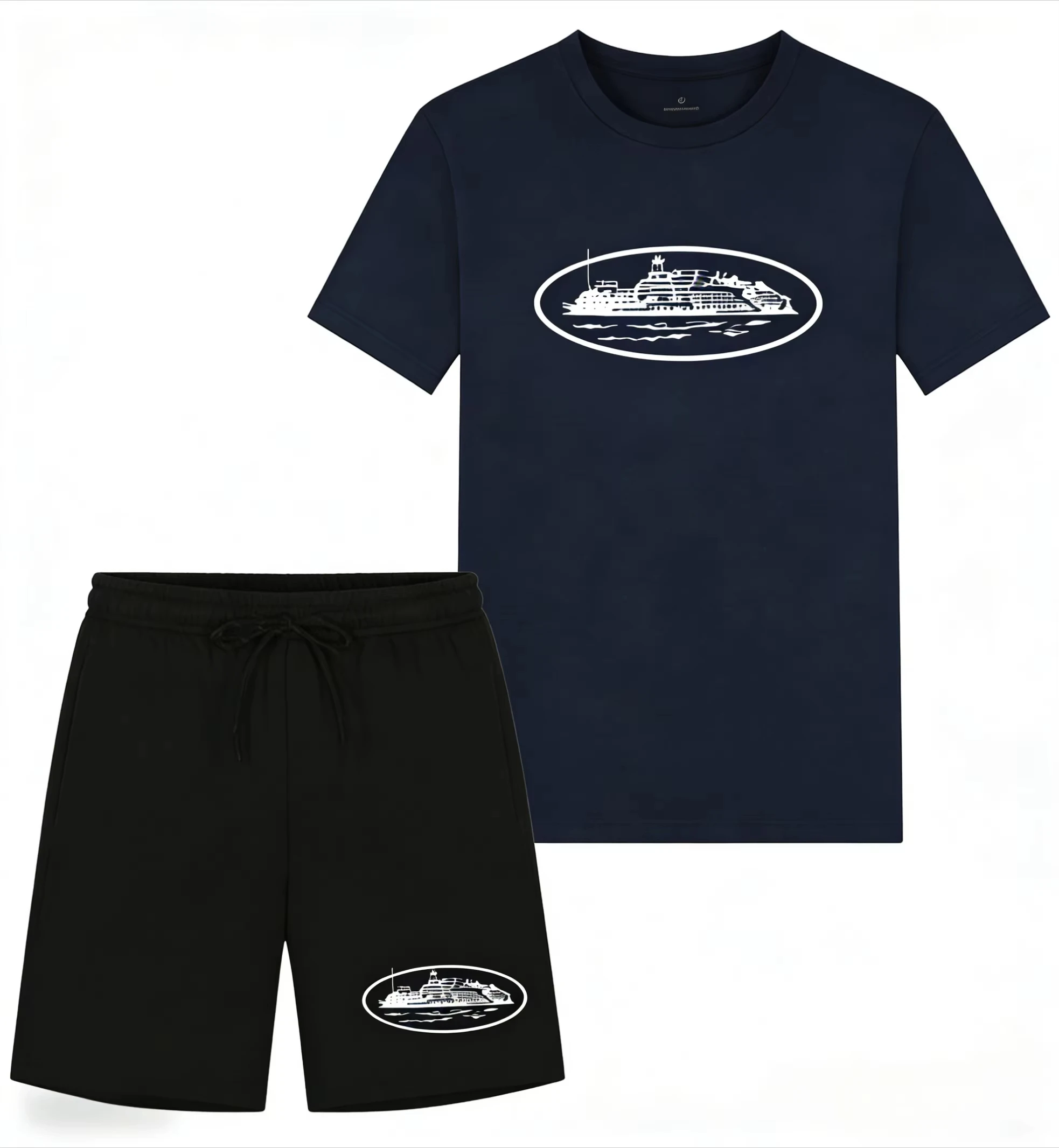 Kaos dan Celana Pendek Motif P - Men'S Fashion Brands ulasan dan harga