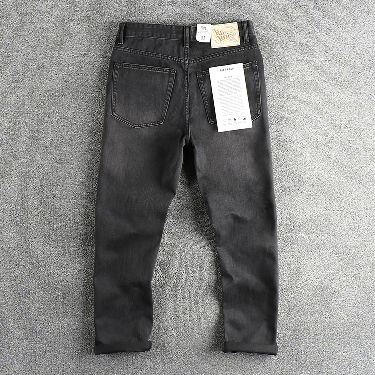 Celana Jeans Pria Eropa Amerik - Men'S Fashion Grey Jeans ulasan dan harga