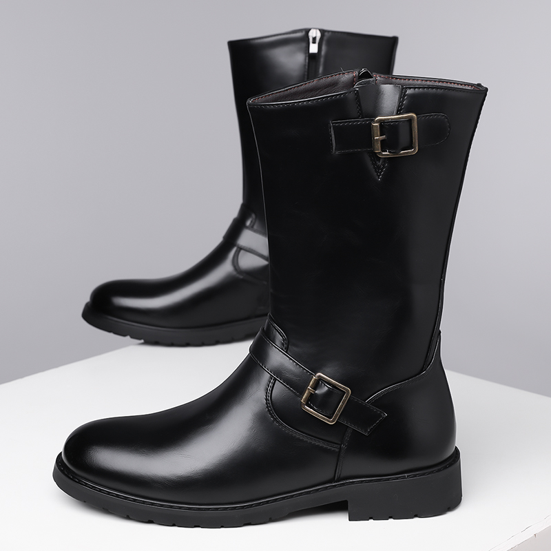 Sepatu Boot Pria High-Top Mode - Men'S Fashion Brands ulasan dan harga