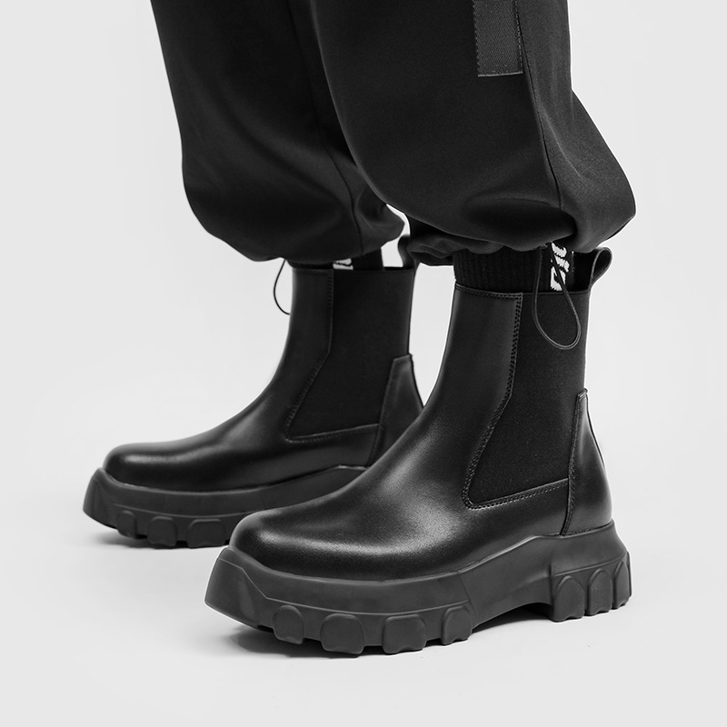 Sepatu Bot Pria Chelsea Kulit  - Chelsea Boots Men ulasan dan harga