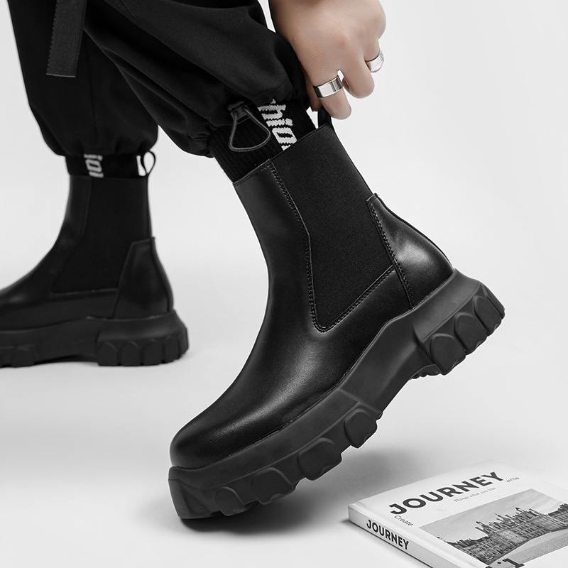 Sepatu Bot Pria Chelsea Kulit  - Chelsea Boots Men ulasan dan harga