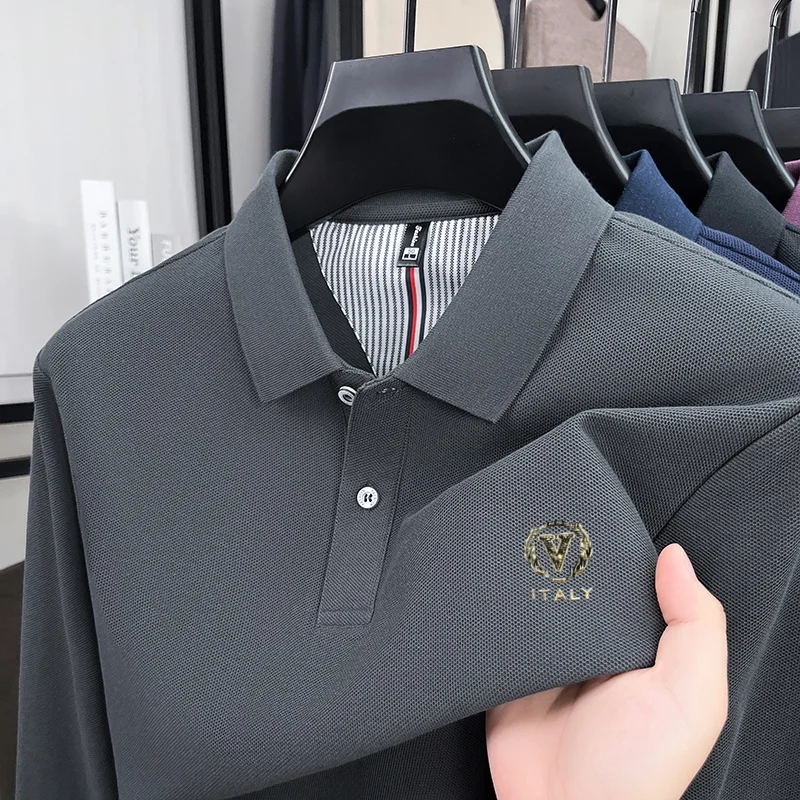 Kaos Polo Lengan Panjang Pria  - Men'S Fashion Brands ulasan dan harga