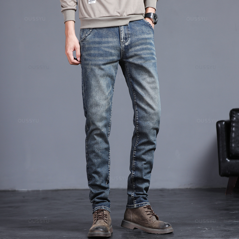 Celana panjang katun untuk pri - Men'S Fashion Grey Jeans ulasan dan harga