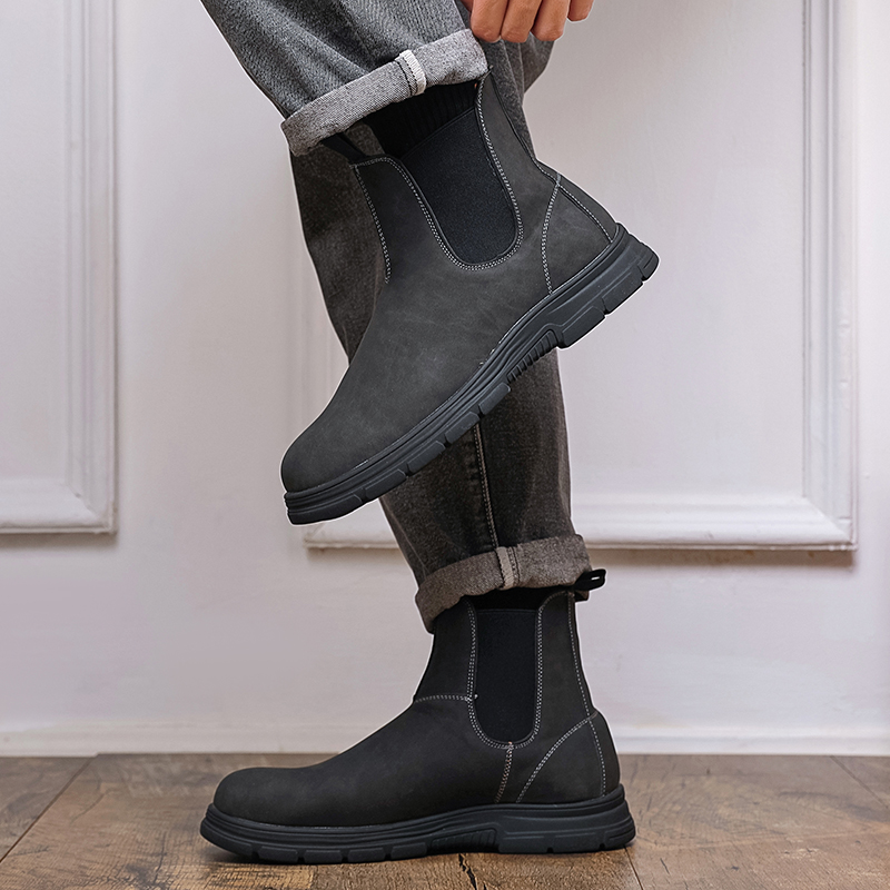 Sepatu Boots Pria High Top Sol - Chelsea Boots Men ulasan dan harga