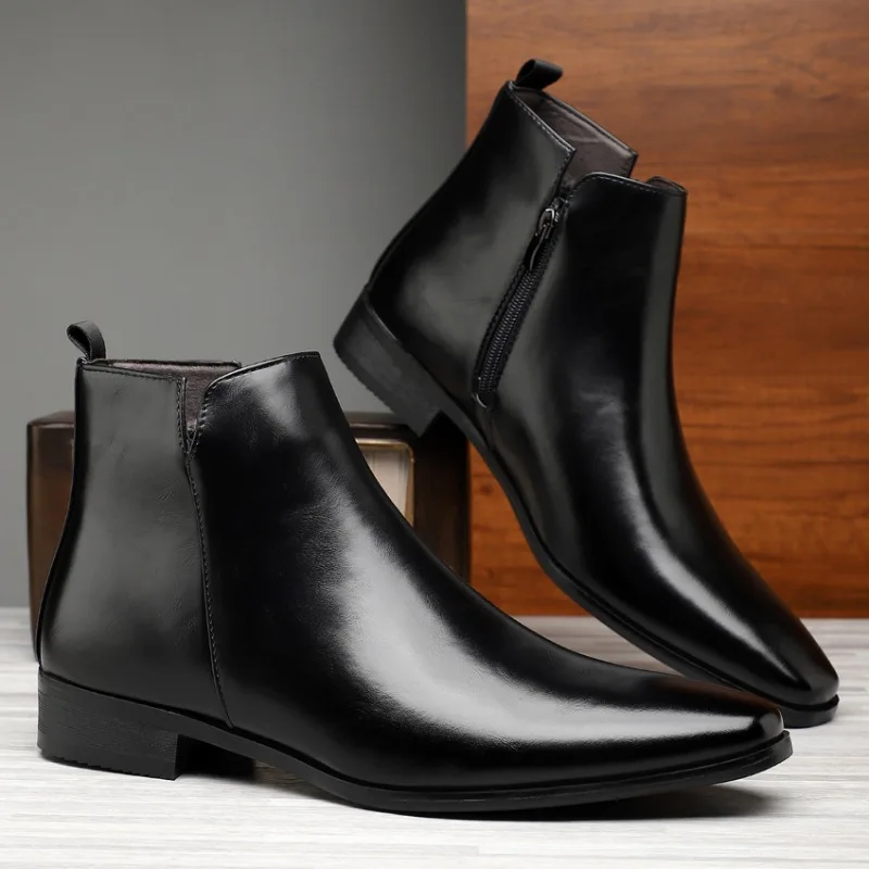 Sepatu Bot Pria Baru Sepatu Bo - Chelsea Boots Men ulasan dan harga