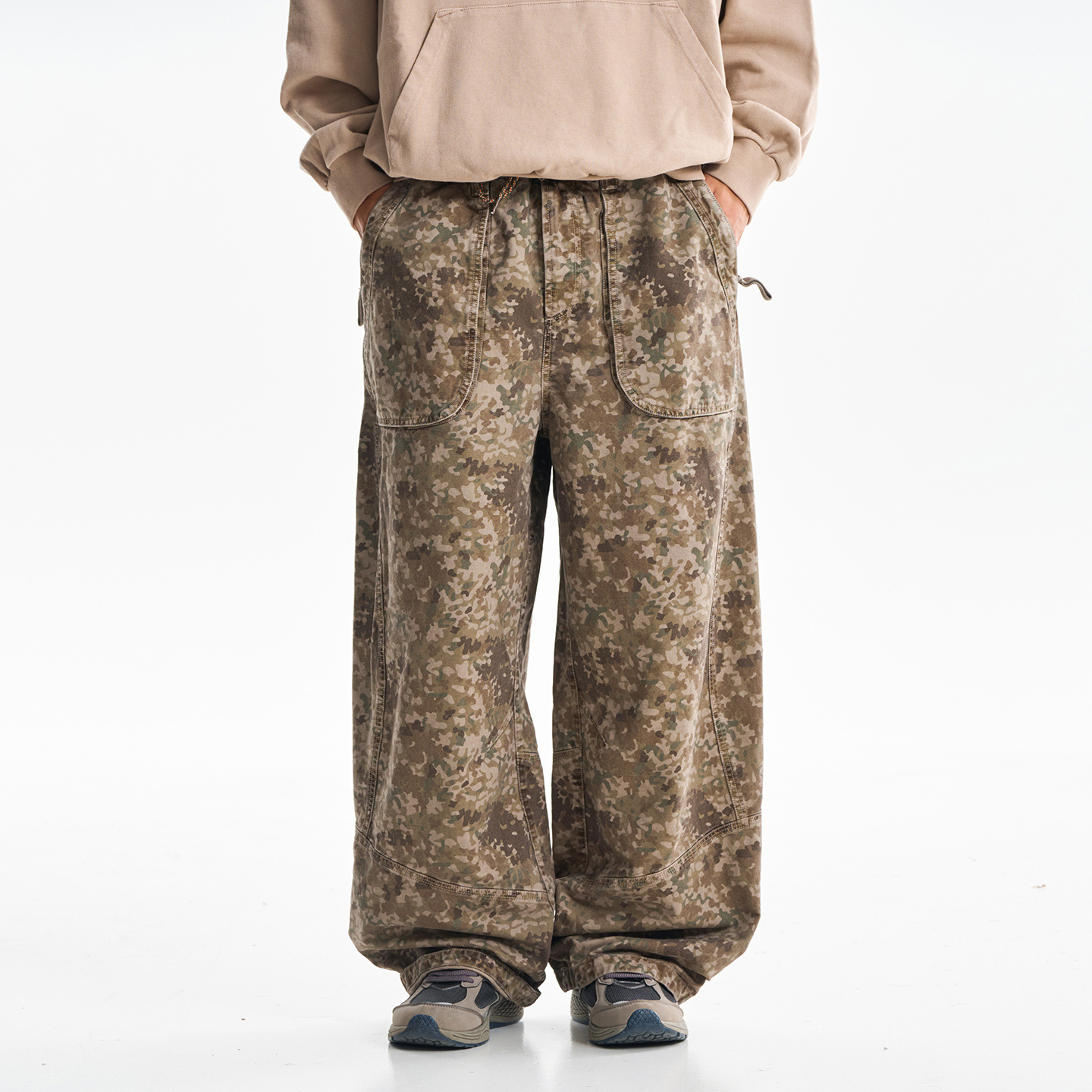 Celana Kargo Katun Cetak Berku - Mens Fashion Cargo Pants ulasan dan harga