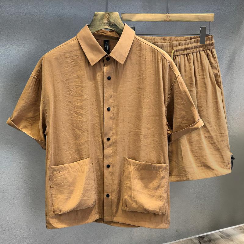 Kain Sutra Es Pendingin Set Ol - Men'S Fashion Outfits ulasan dan harga