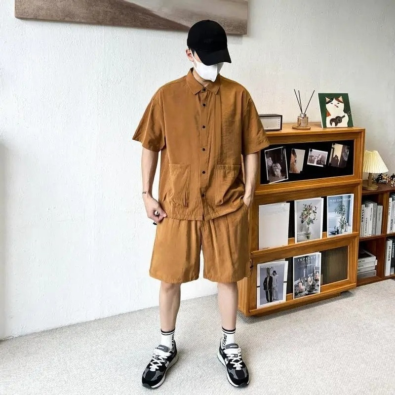 Kain Sutra Es Pendingin Set Ol - Men'S Fashion Outfits ulasan dan harga