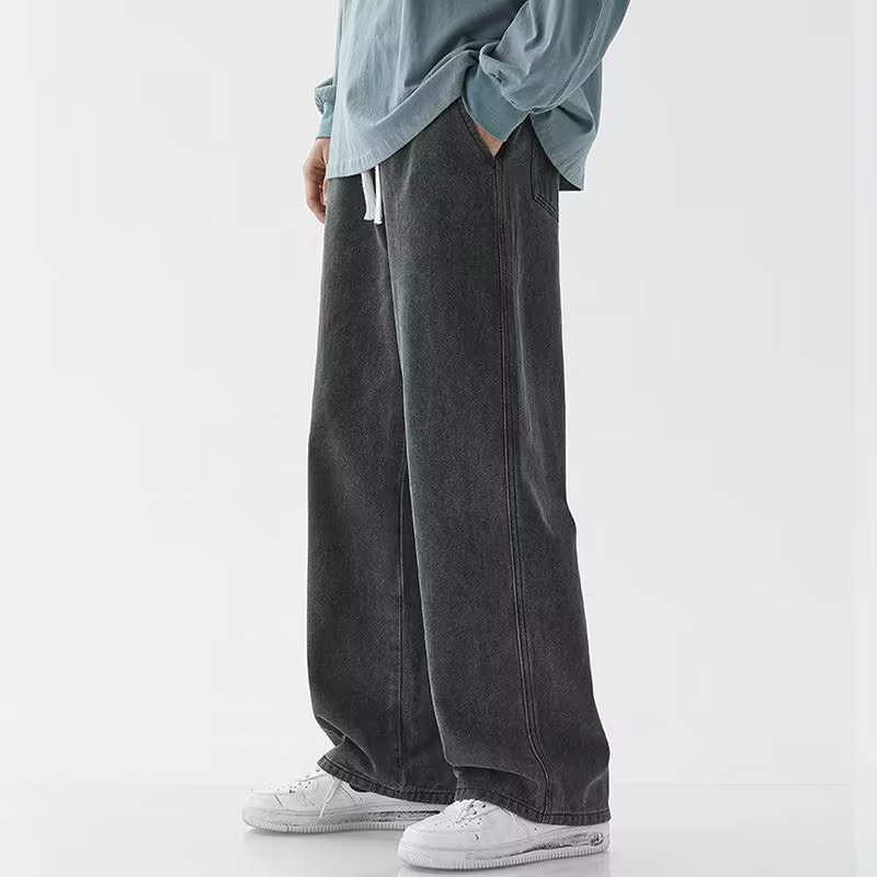 Celana Jeans Baggy Pria Fashio - Men'S Fashion Grey Jeans ulasan dan harga